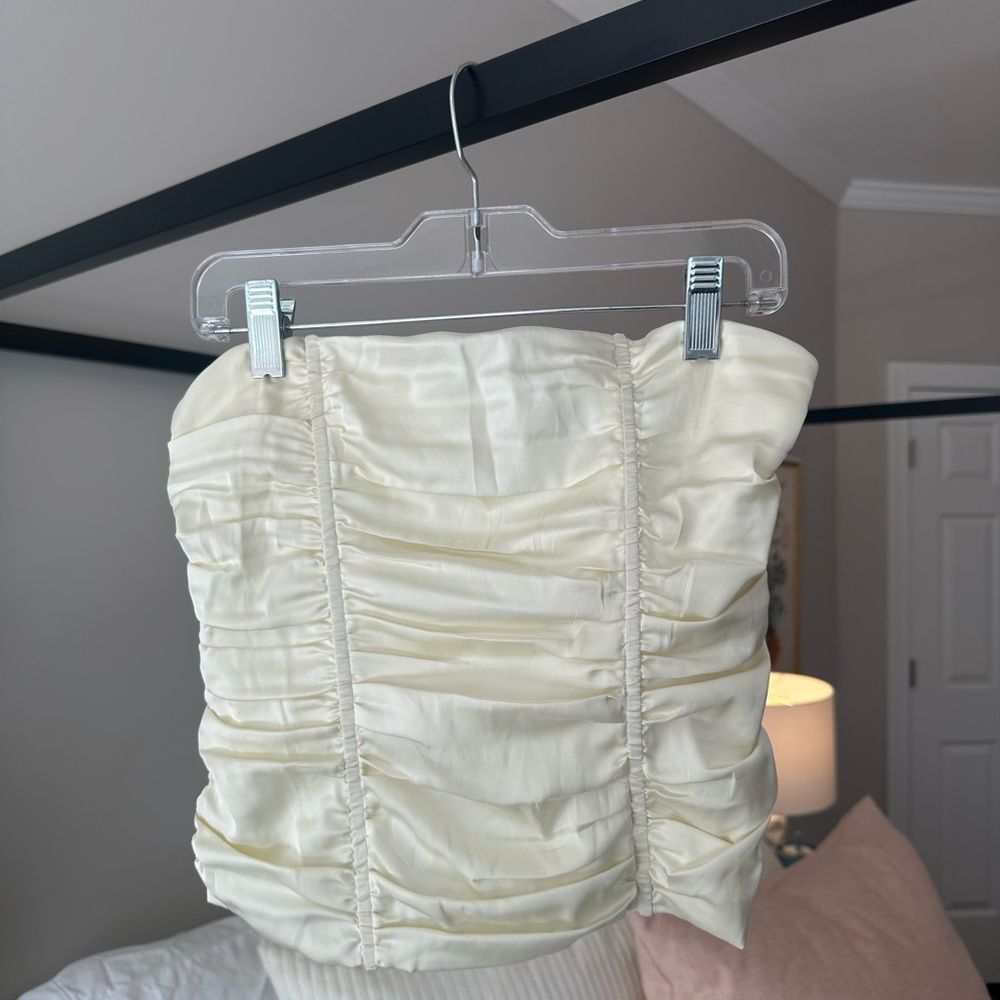 Lioness Ivory Strapless Top